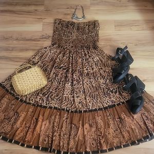 Vintage Tube Top Skirt /Dress M
